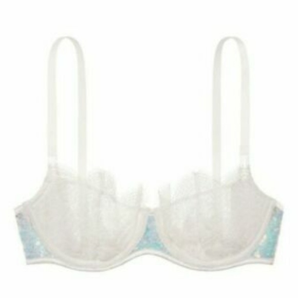 Nwt Victoria's Secret Bridal Sequin Bra 34/F - Picture 5 of 8